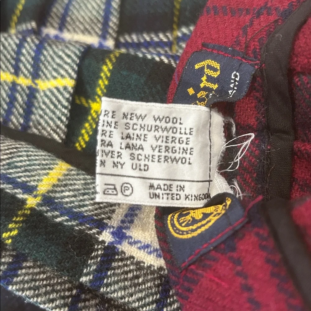 Clan laird skirt kilt womens size 8/10 vintage set 2 red green blue ivory multi - Picture 7 of 15